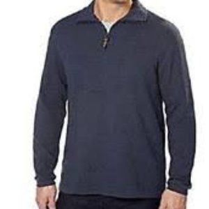 Hudson River Heritage Classics Mens 1/4 Zip Pullover New With Tag Size Large-